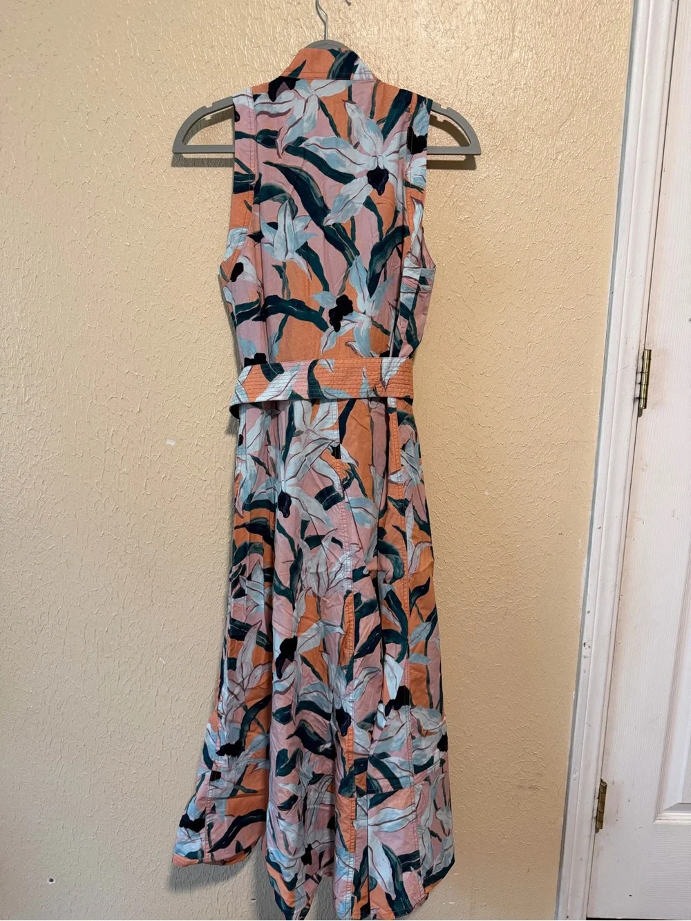 TORY BURCH Printed Wrap‎ Dress In Pink Desert Bloom Size 6
